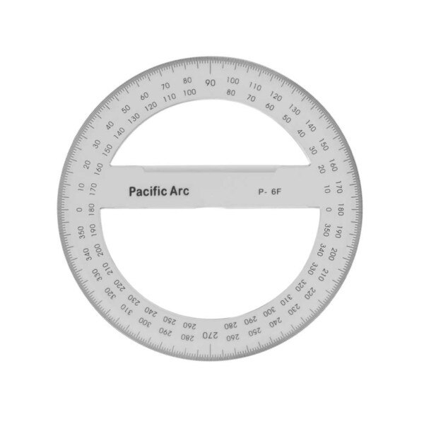 Pacific Arc 6" Full Circle Protractor